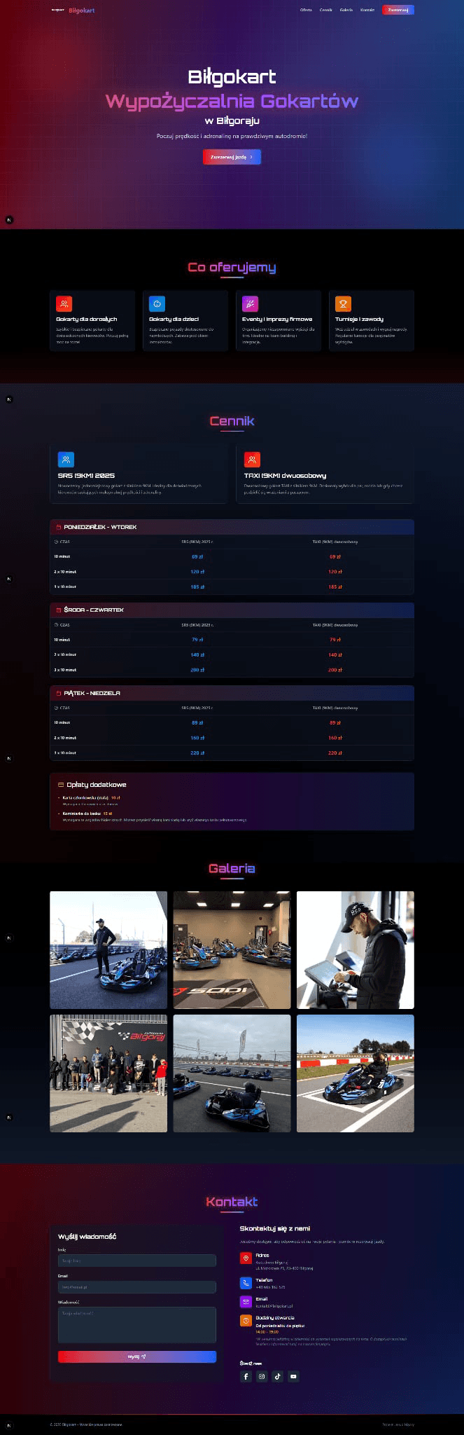 Biłgokart - Full page screenshot